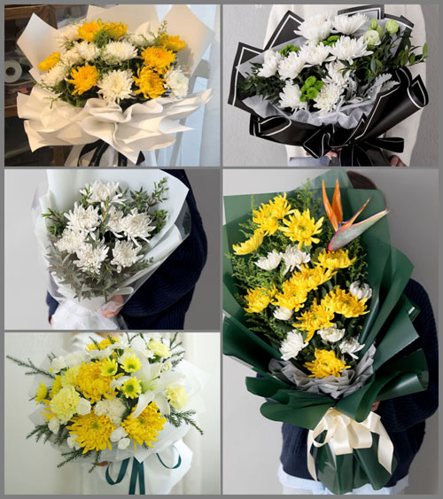 江苏淮安盱眙县兴隆乡白事花束代送